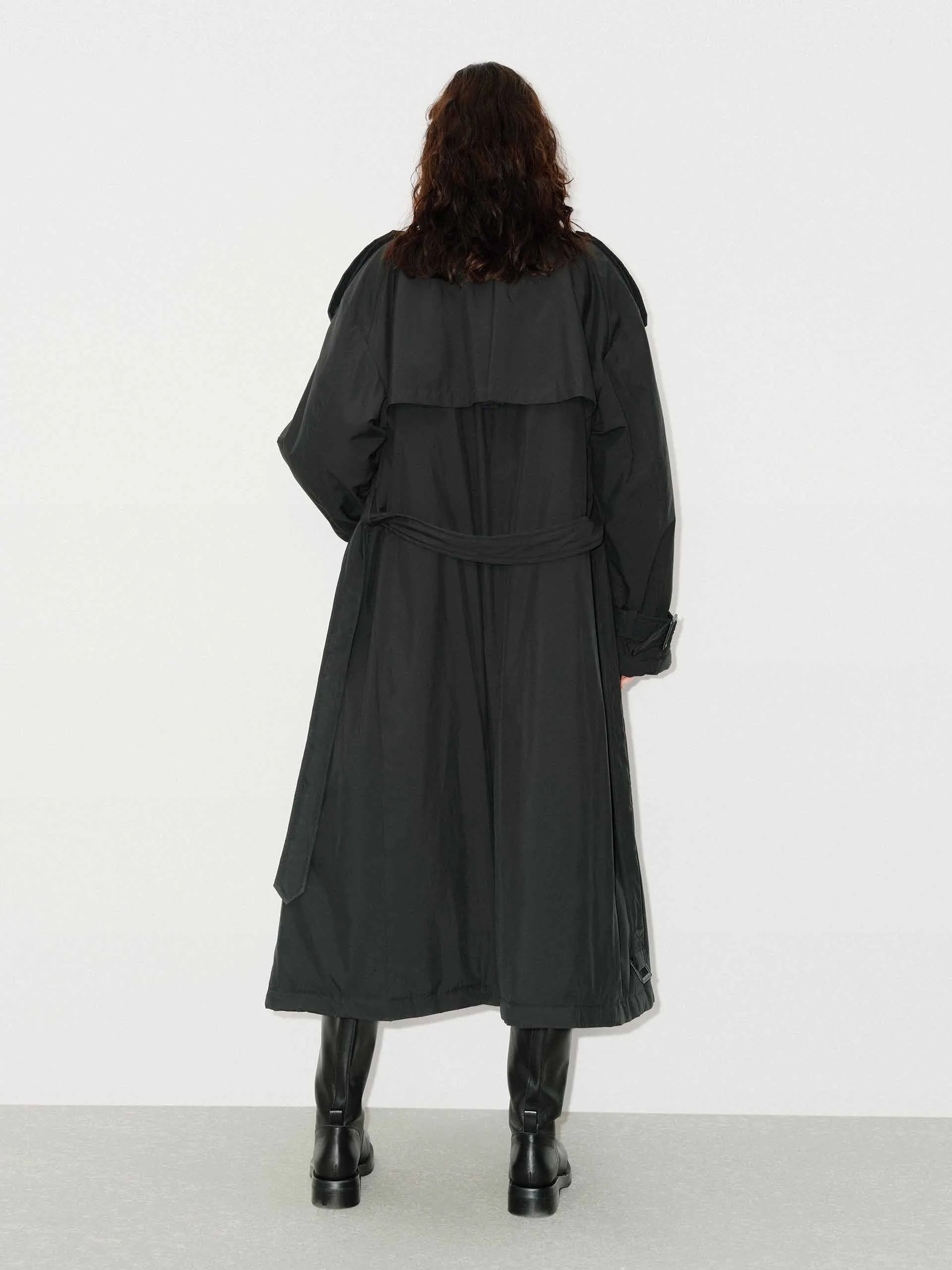 Longline Down Trench Coat