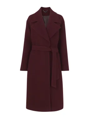 Lorna wrap wool coat