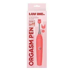 Luv Inc Op10 Orgasm Pen Rechargeable Pinpoint Vibrator with 3 Attachments