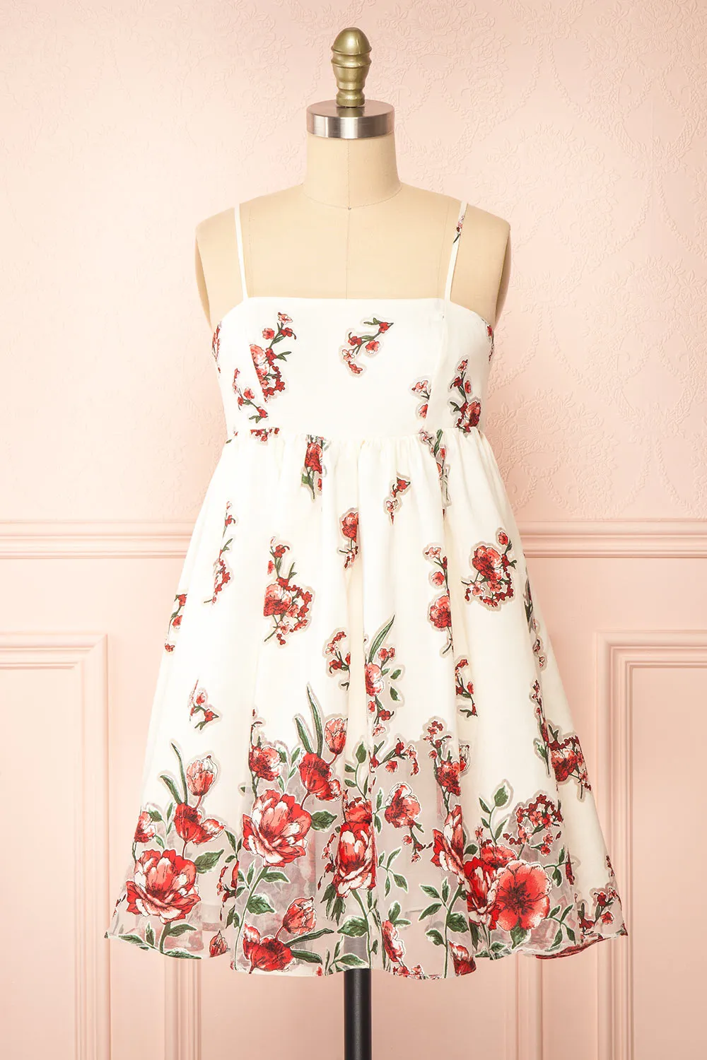 Lyra | Short Floral Babydoll Dress