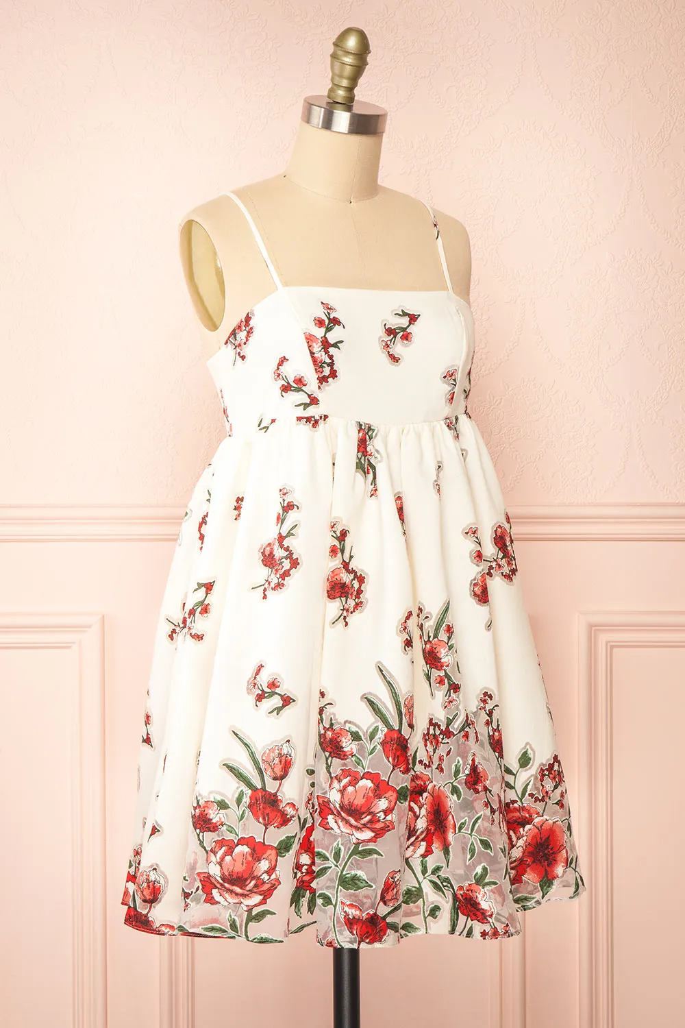 Lyra | Short Floral Babydoll Dress