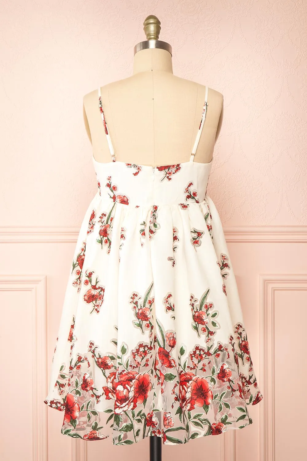 Lyra | Short Floral Babydoll Dress