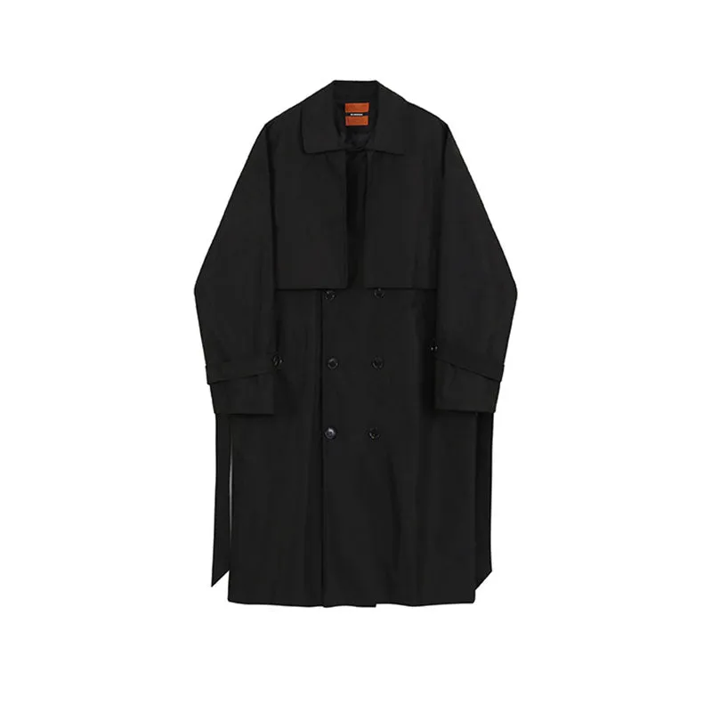 Men's Mid-length Loose Trench Coat