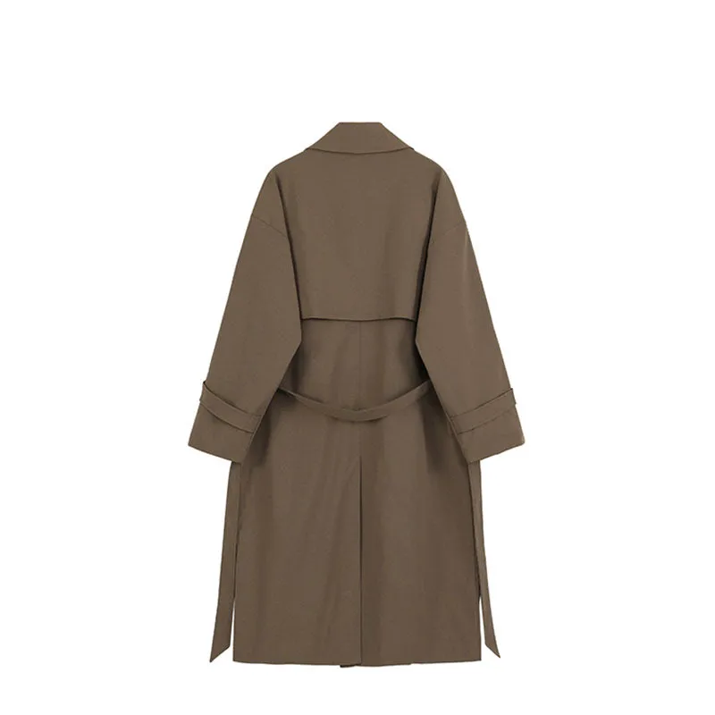 Men's Mid-length Loose Trench Coat