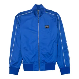 Men's Plaque Logo Track Jacket Blue Size IT 48 / UK M