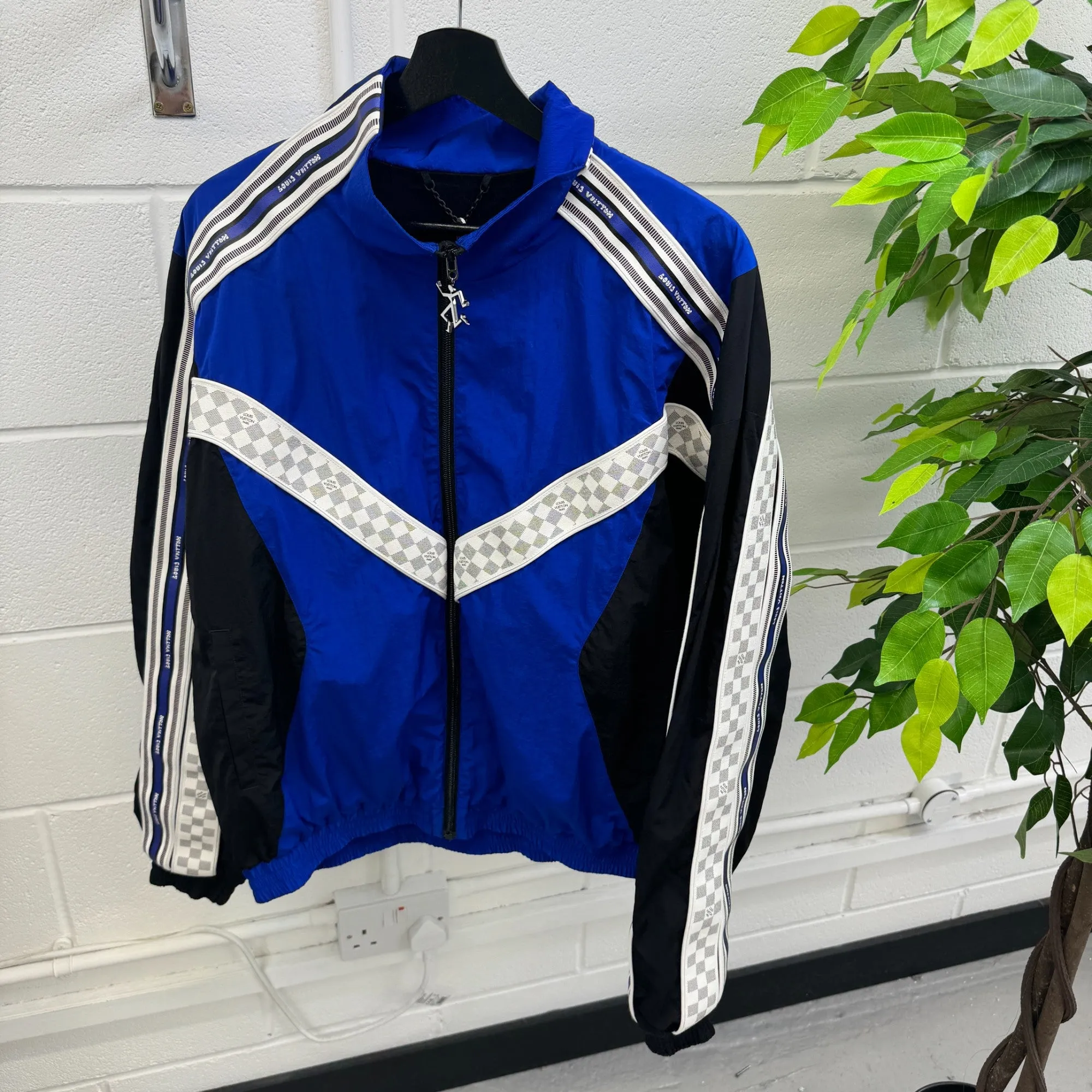 Men's Technical Track Jacket Blue Size XL