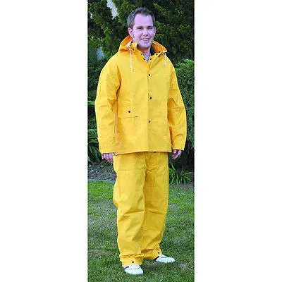 Men's Vinyl 2-Piece Raincoat & Pants