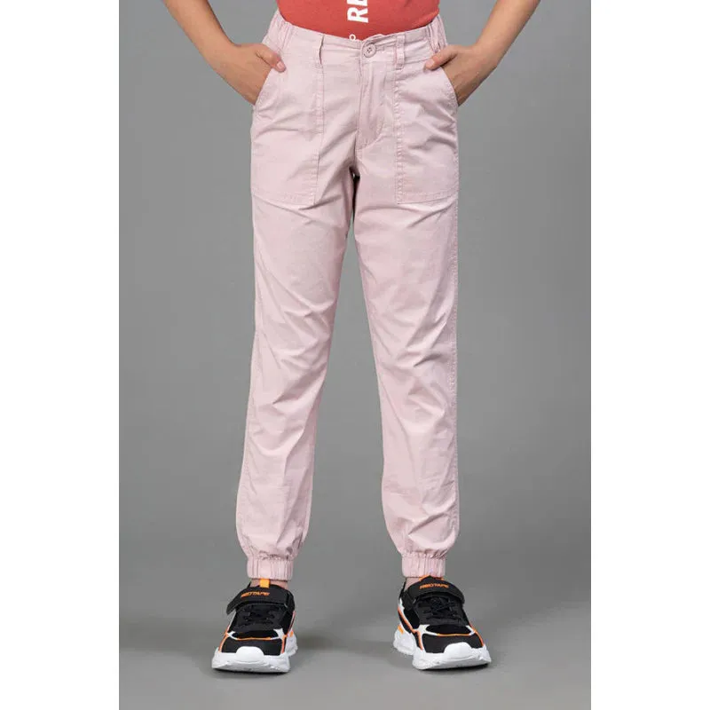 Mode By RedTape Light Pink Joggers for Girls| Best in Comfort| Cotton| Regular Fit| Front Side Pockets