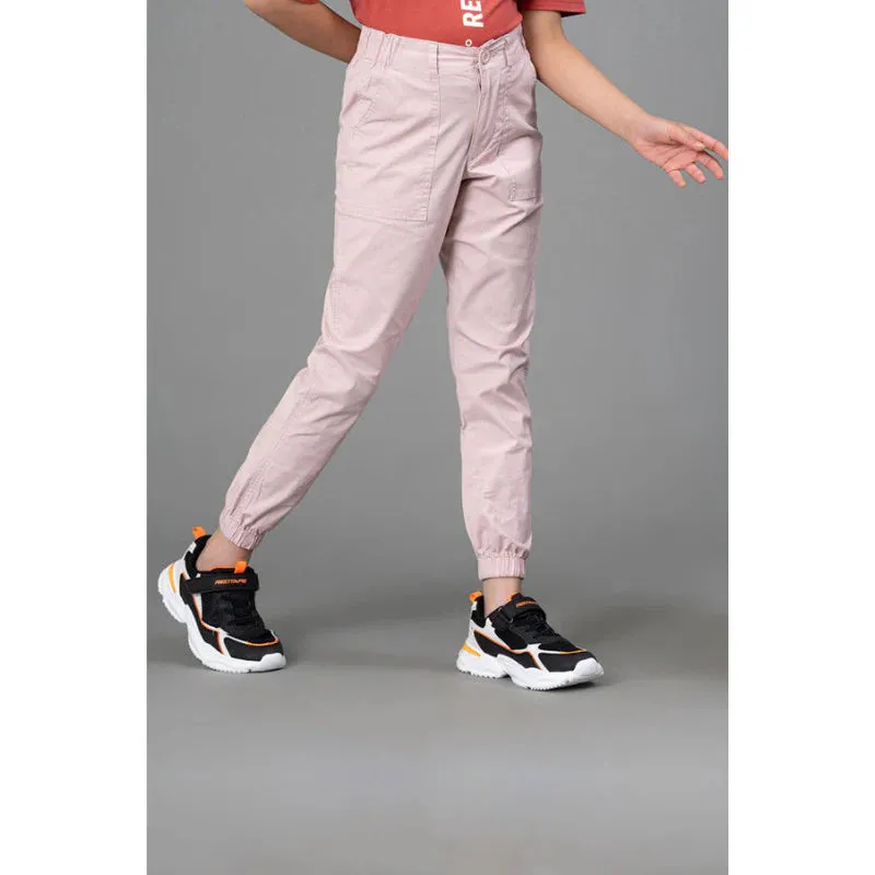 Mode By RedTape Light Pink Joggers for Girls| Best in Comfort| Cotton| Regular Fit| Front Side Pockets