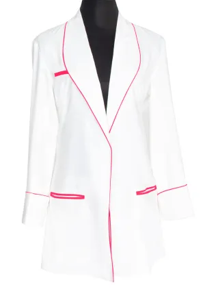 Monochrome - White Blazer (Magenta)