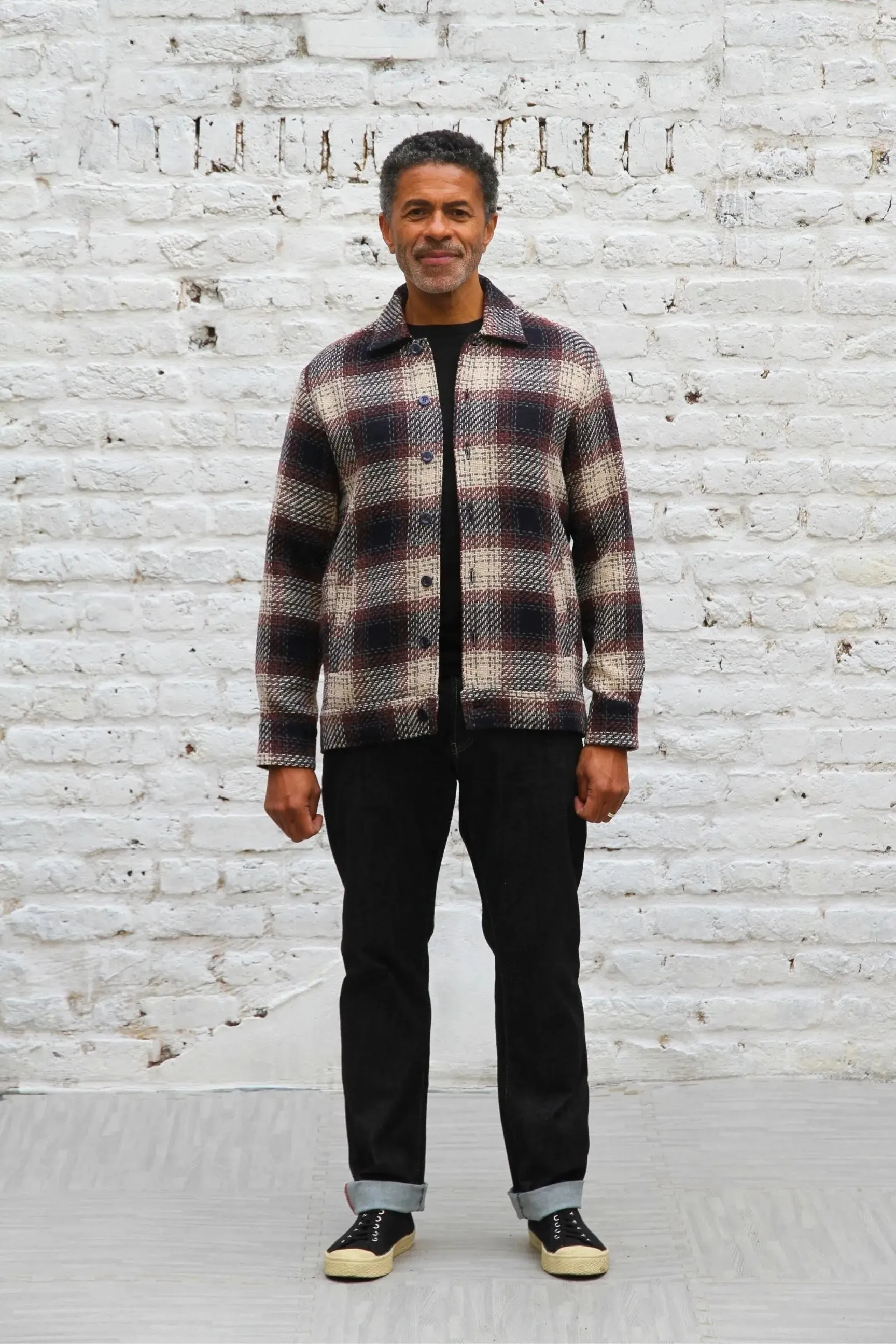 Montague Overshirt - Red Ecru Check