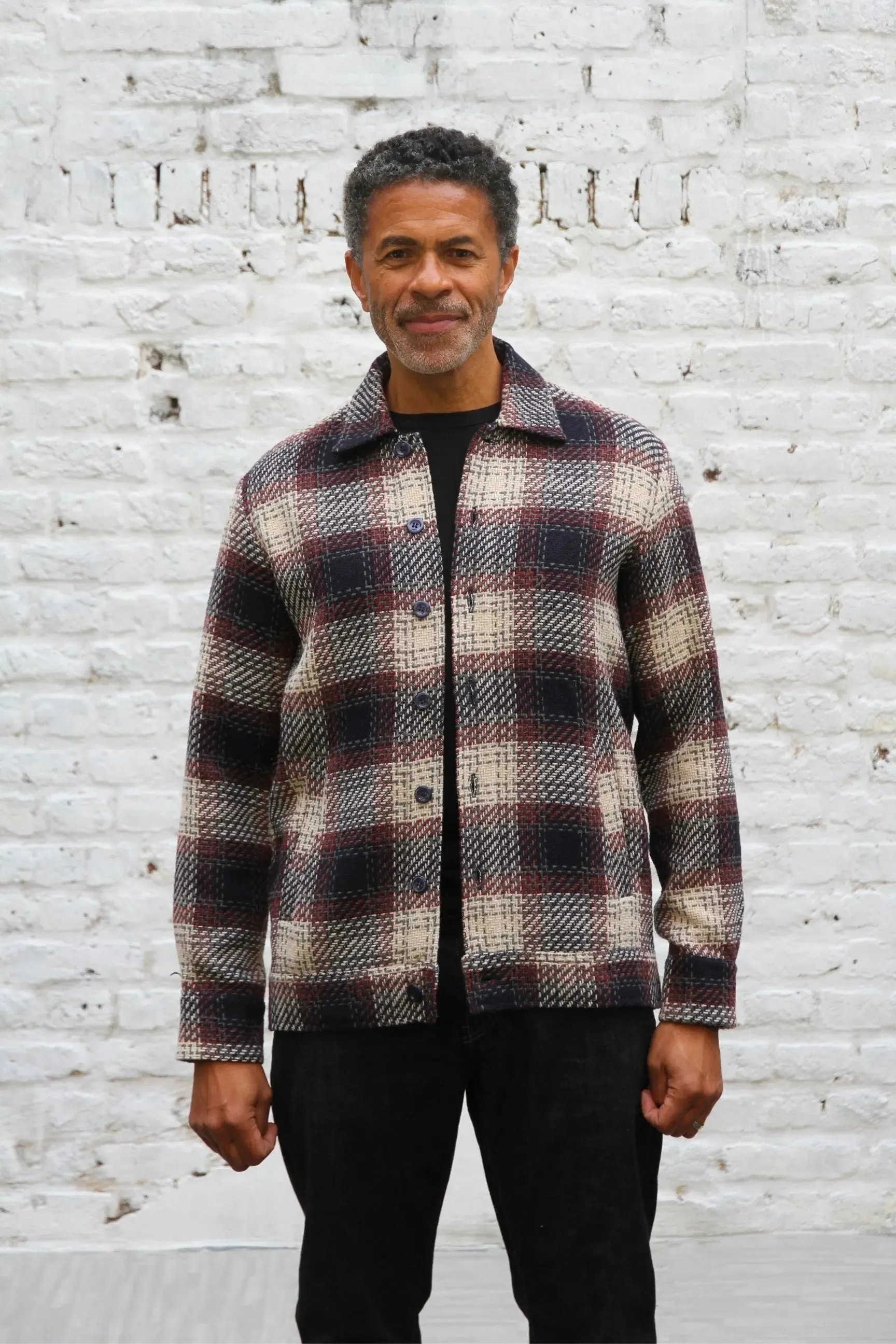 Montague Overshirt - Red Ecru Check