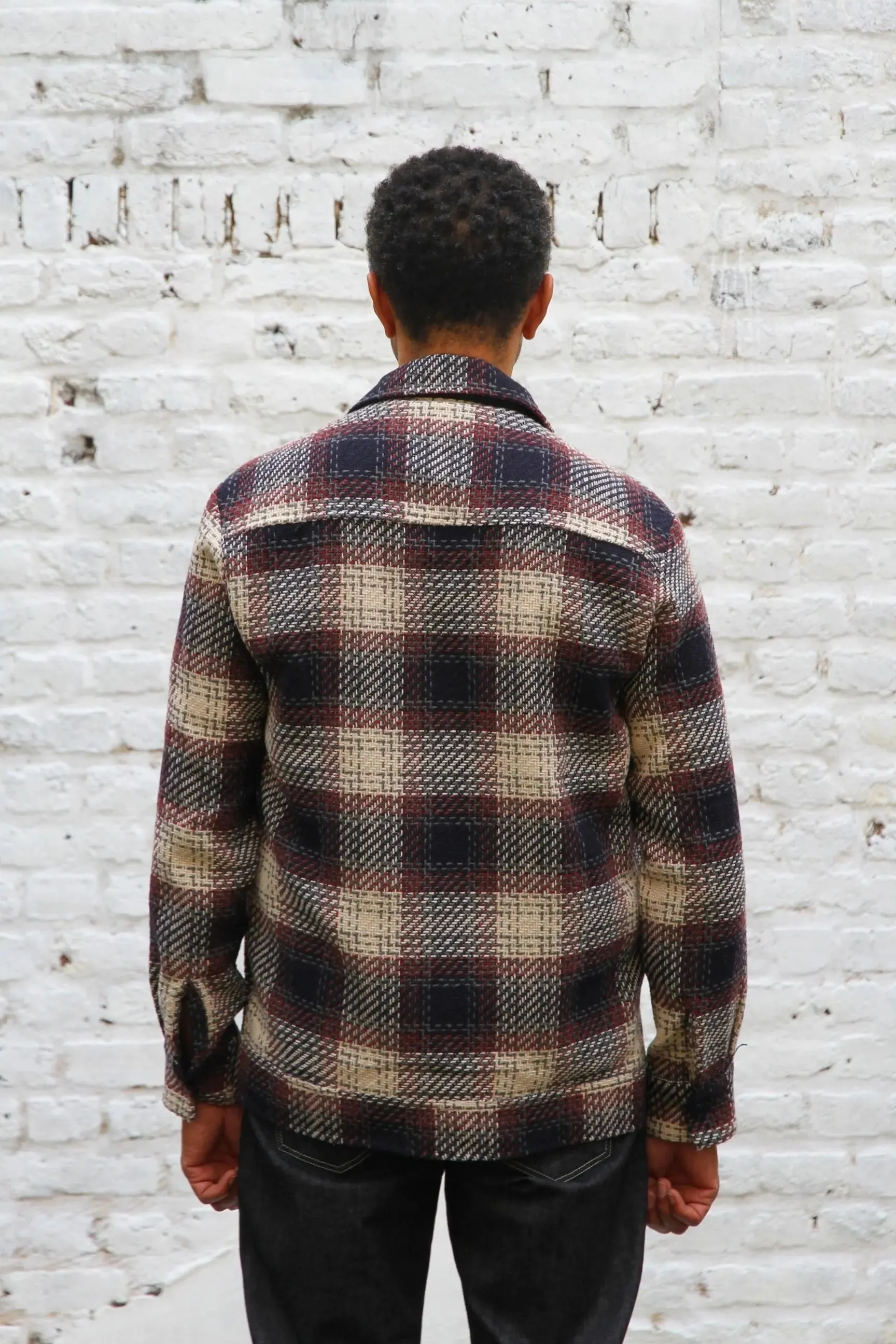 Montague Overshirt - Red Ecru Check