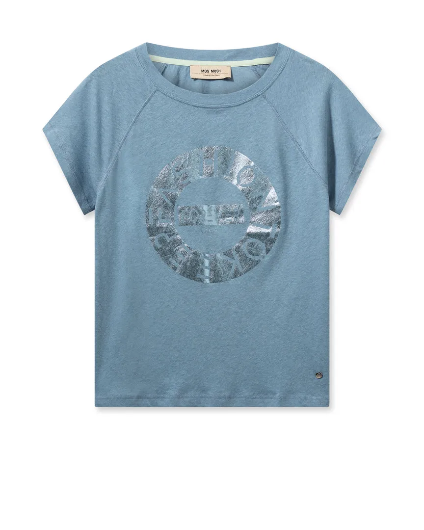 MOS MOSH | ARMI O-SS TEE | BLUE SHADOW