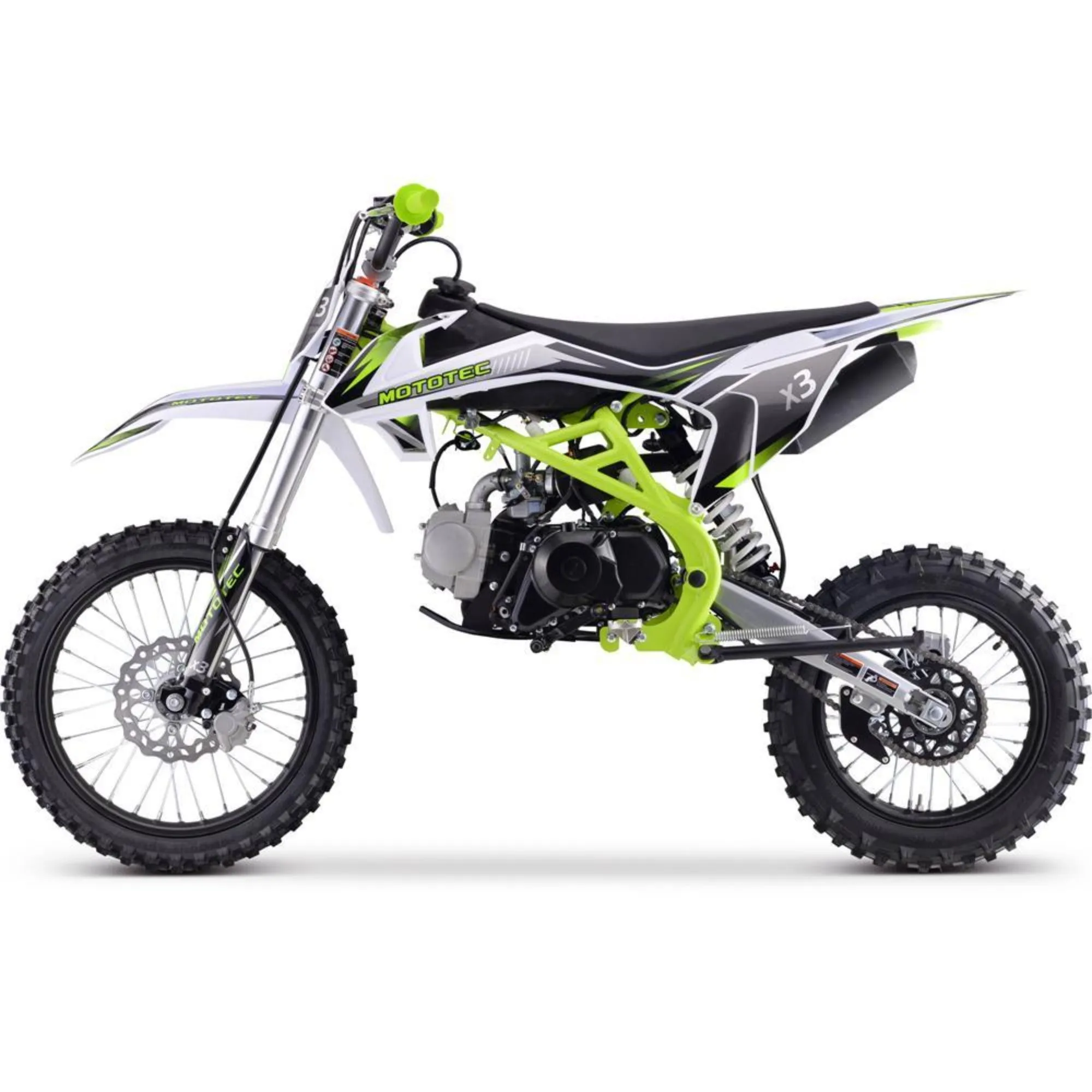 MotoTec 125cc X3 Gas Mini Dirt Bike