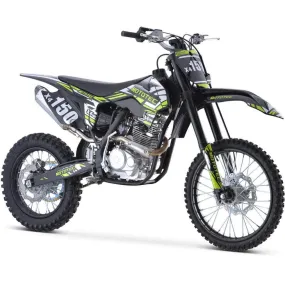 MotoTec X4 150cc 4-Stroke Dirt Bike Black