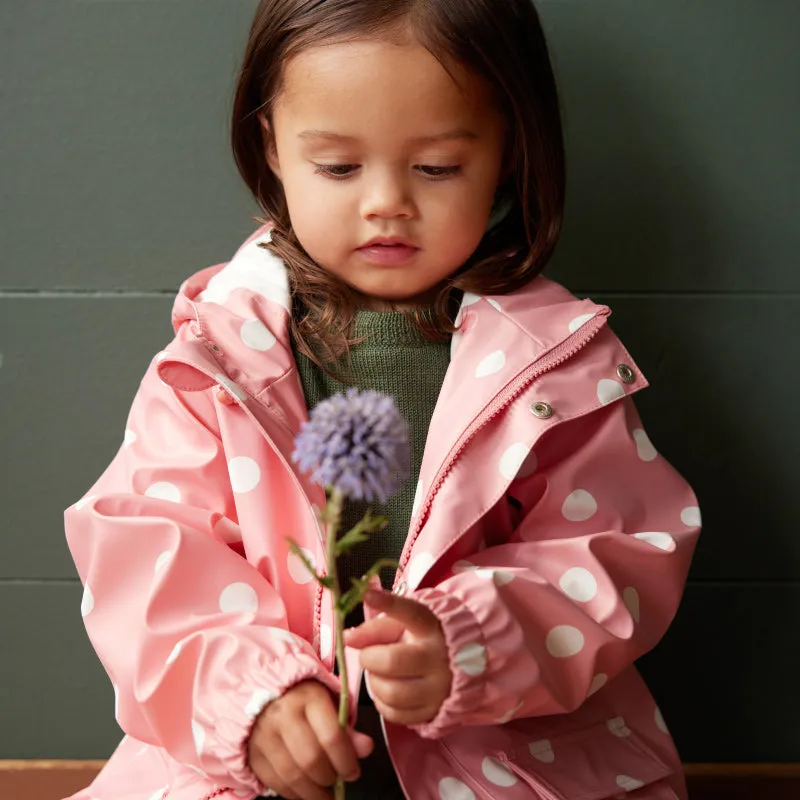 Nature Baby Raincoat - Rose Polka Dot