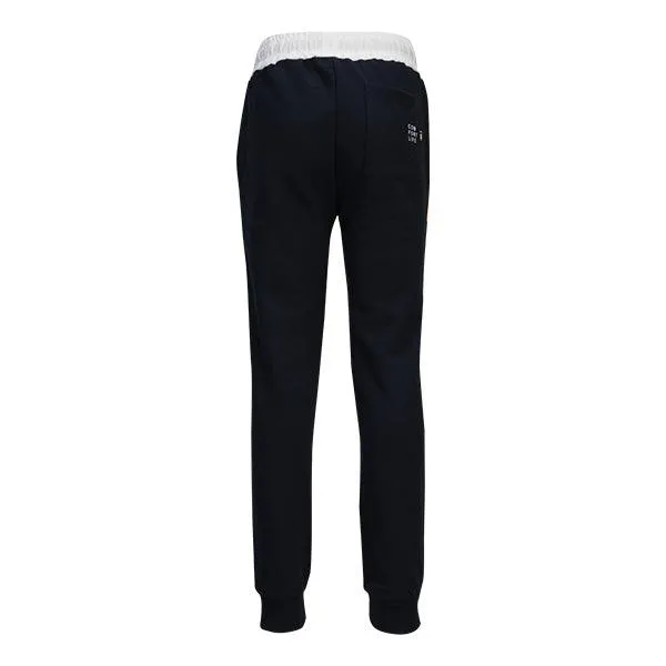 NAVY BLUE BOYS JOGGERS WITH WHITE WAISTBAND