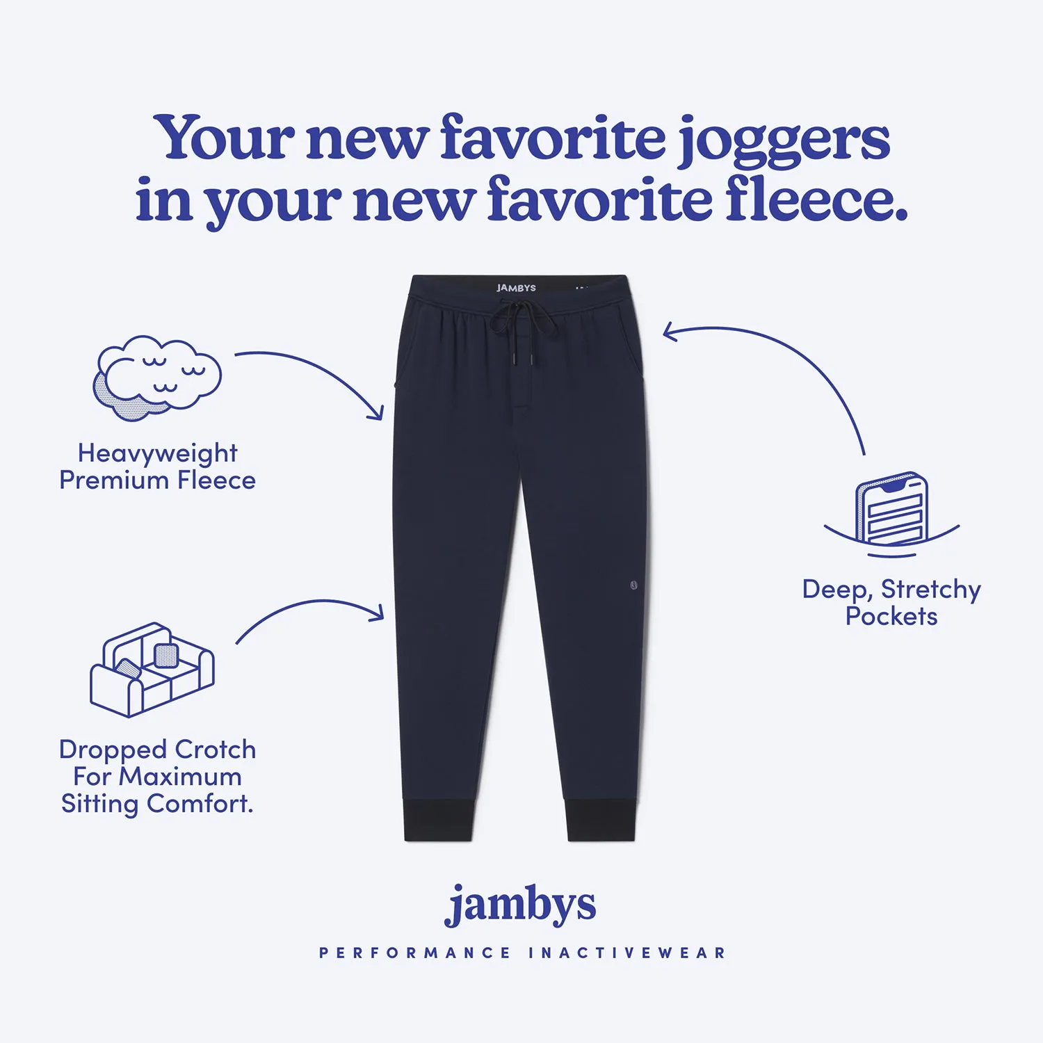 Navy/Black Chilluxe Jogger