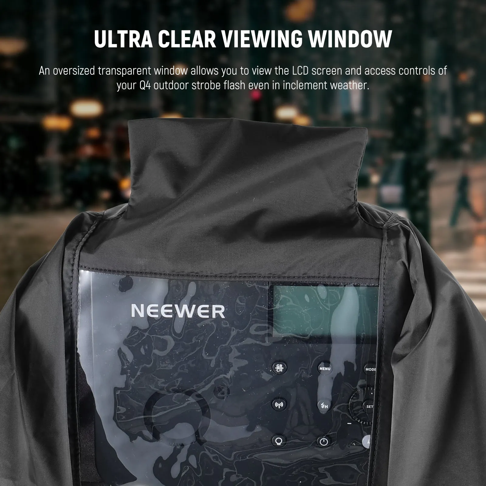 NEEWER CQP1 Rain Cover for Q4 Outdoor Strobe Flash