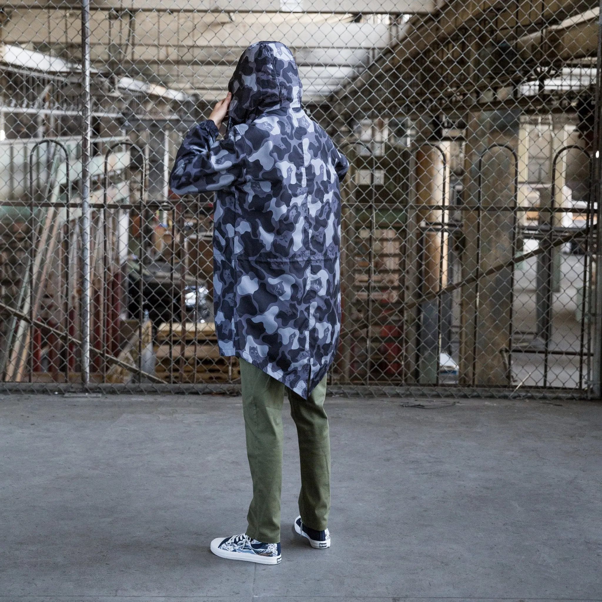 Nerm Camo Fishtail Parka (Blackout Camo)