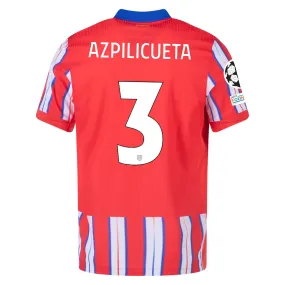 Nike Atletico Madrid Authentic Cesar Azpilicueta Home Jersey w/ Champions League Patches 24/25 (Hyper Royal/Light Crimson/White)