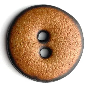 Nutmeg/Black Ceramic 1" Buttons Round 2-Hole #RN-NLR