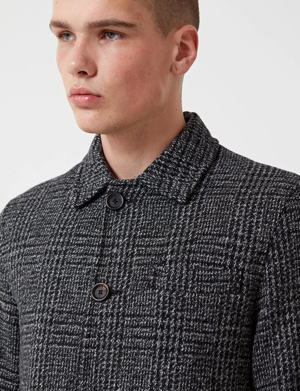 Oliver Spencer Beaumont Coat - Baker Charcoal Grey