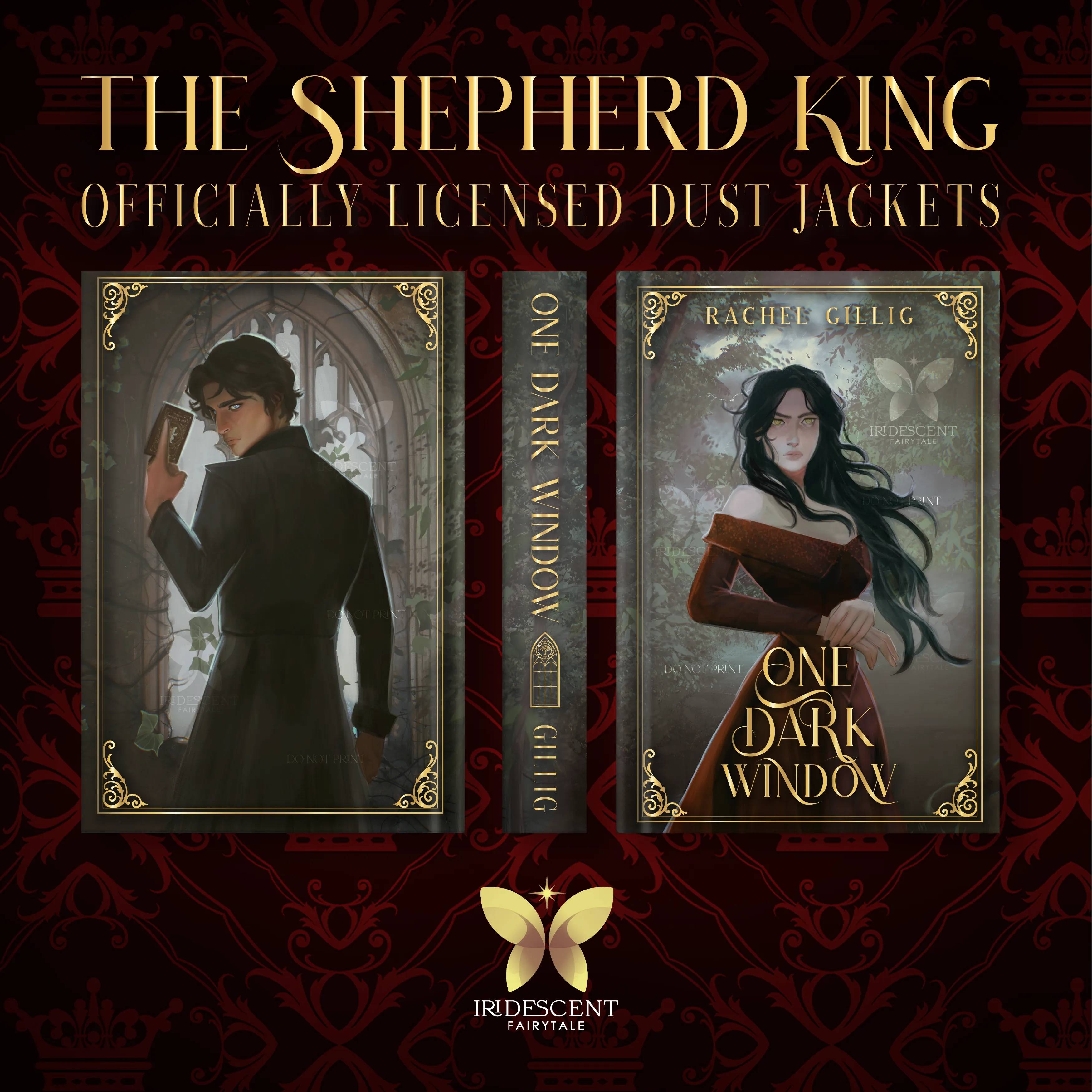 One Dark Window Gold Foiled Paperback Dust Jacket Set - Officially Licensed