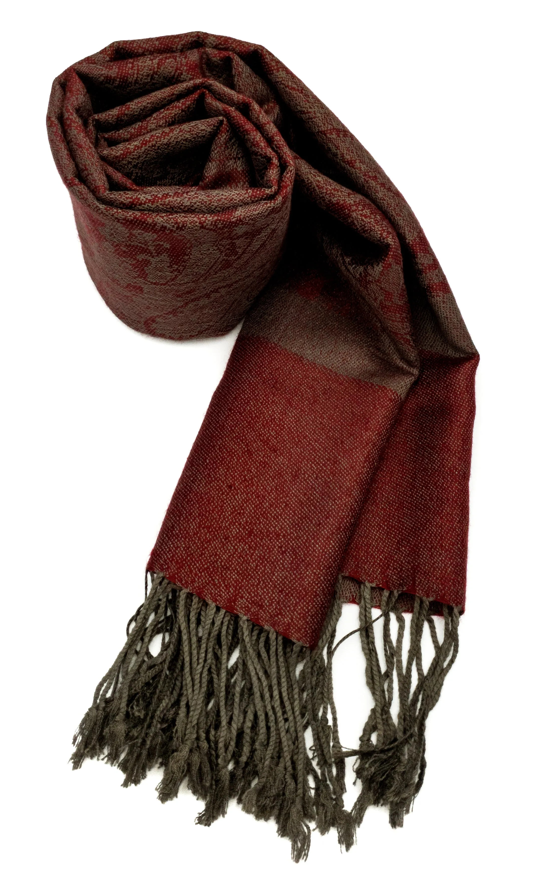 Pashmina Red/Khaki