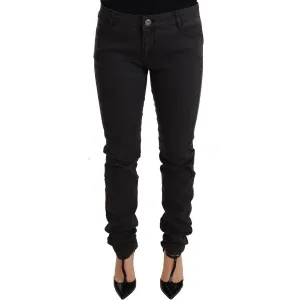 PINKO Chic Mid Waist Skinny Black Denim