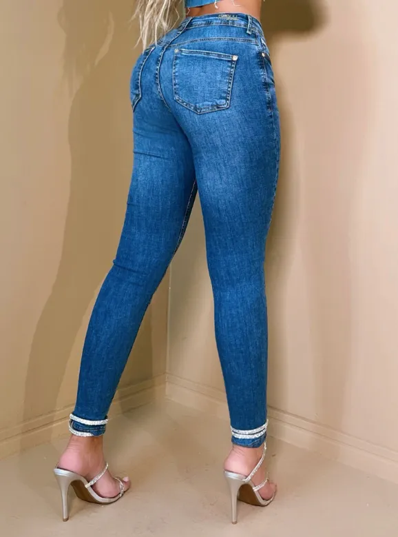 Pit Bull Jeans Women's High Waisted Ripped Jeans Pants With Butt Lift 65028