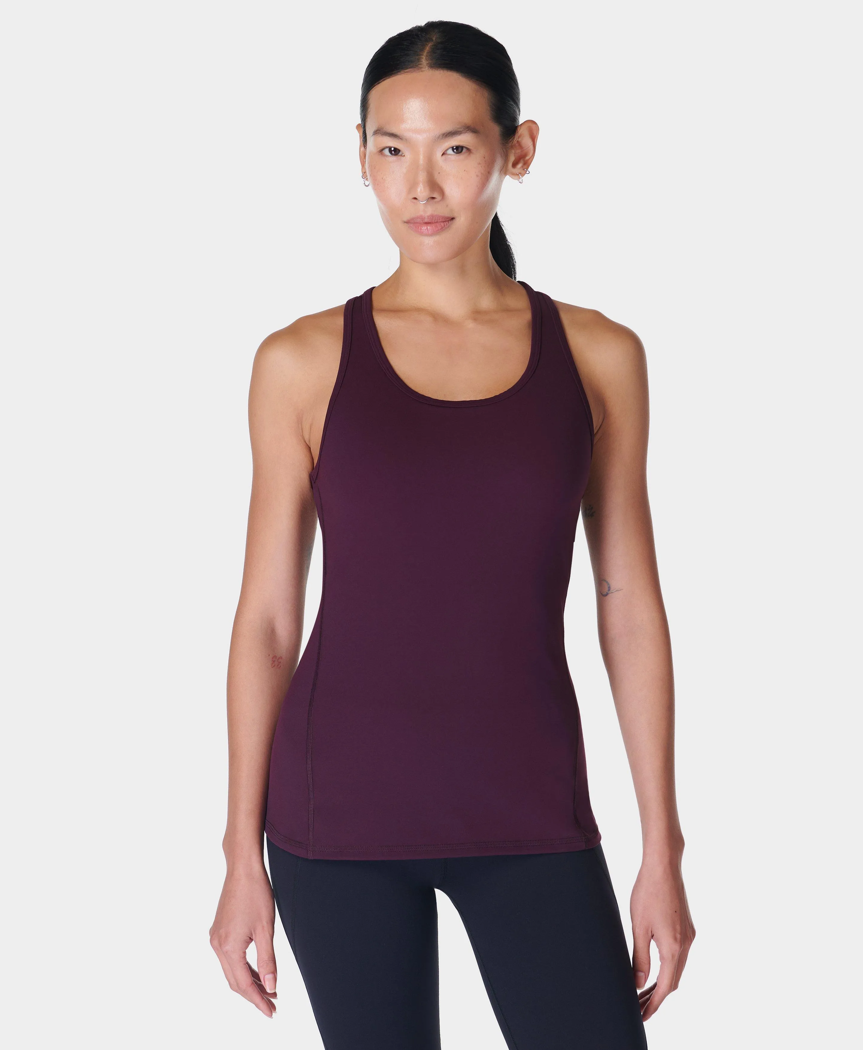 Power Medium Impact Gym Tank Sb9637 Midnight-Cherry-Purp