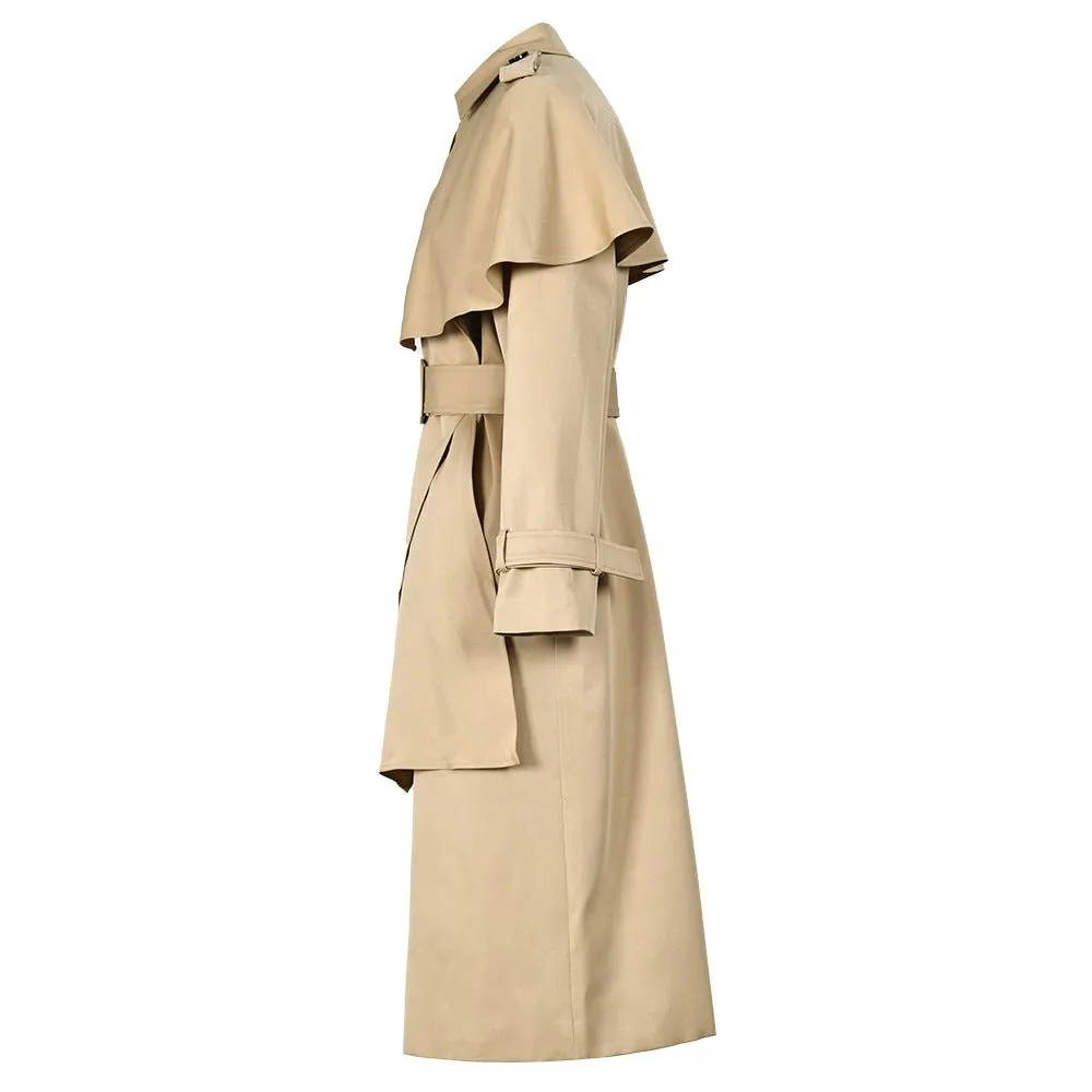 Pre Order:  Edgy Shawl Belted Trench Coat