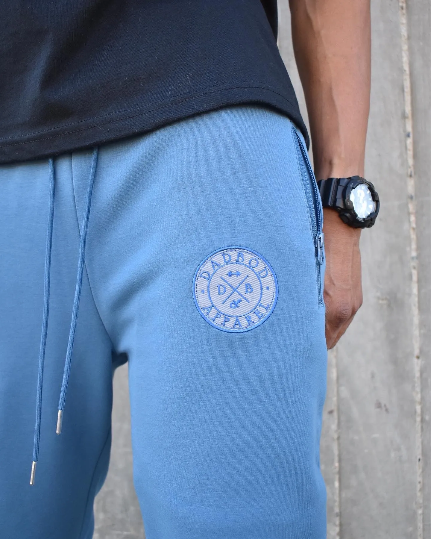 Premium Dadbod Apparel Joggers (Carolina Blue)