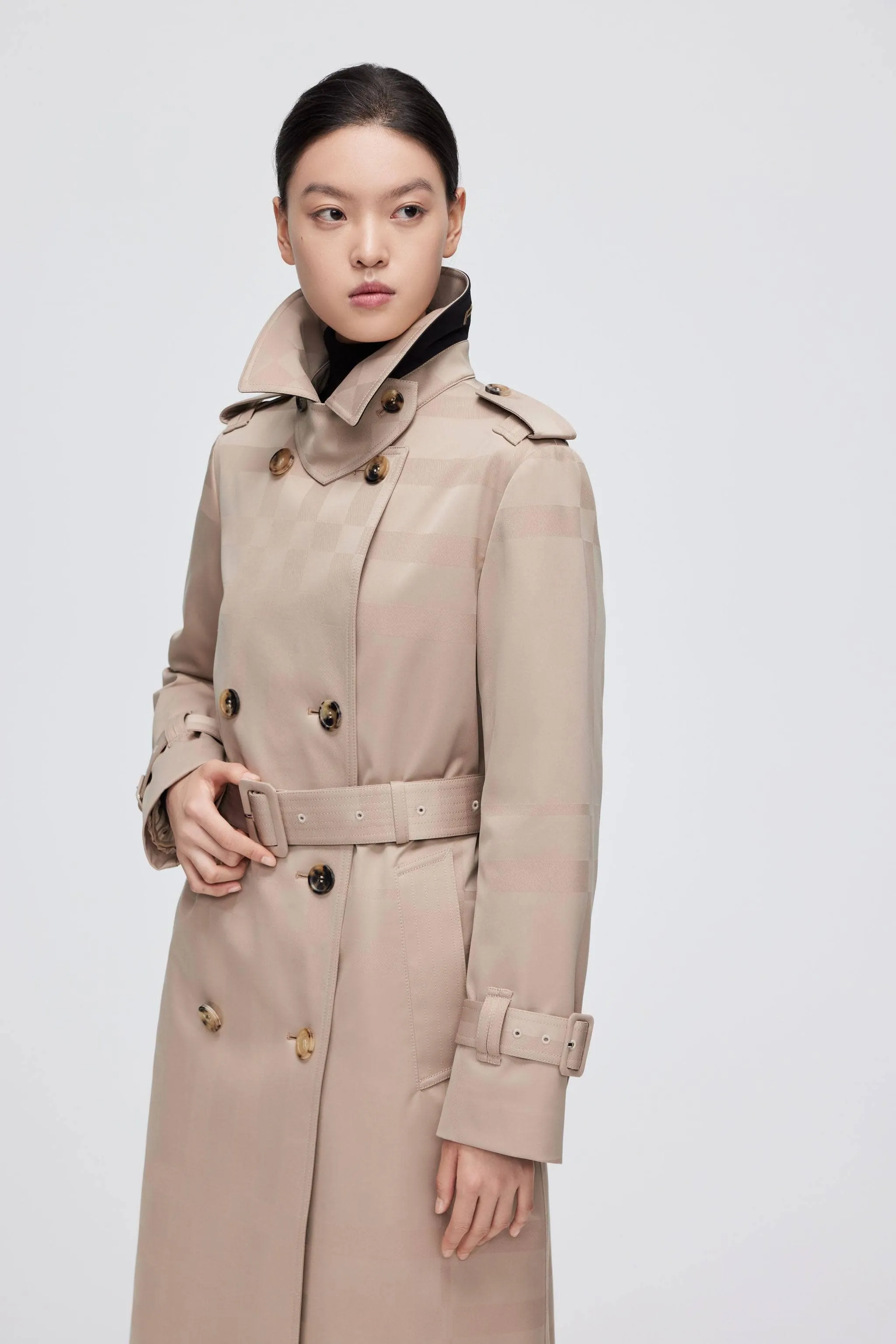 Premium Women's Goose Down Full Length Trench