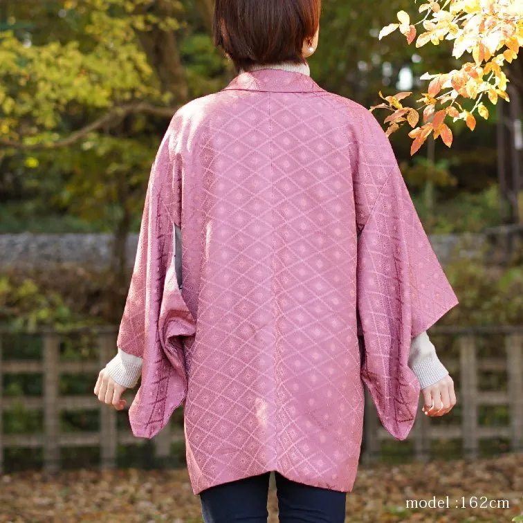 Purple pretty Japanese design haori