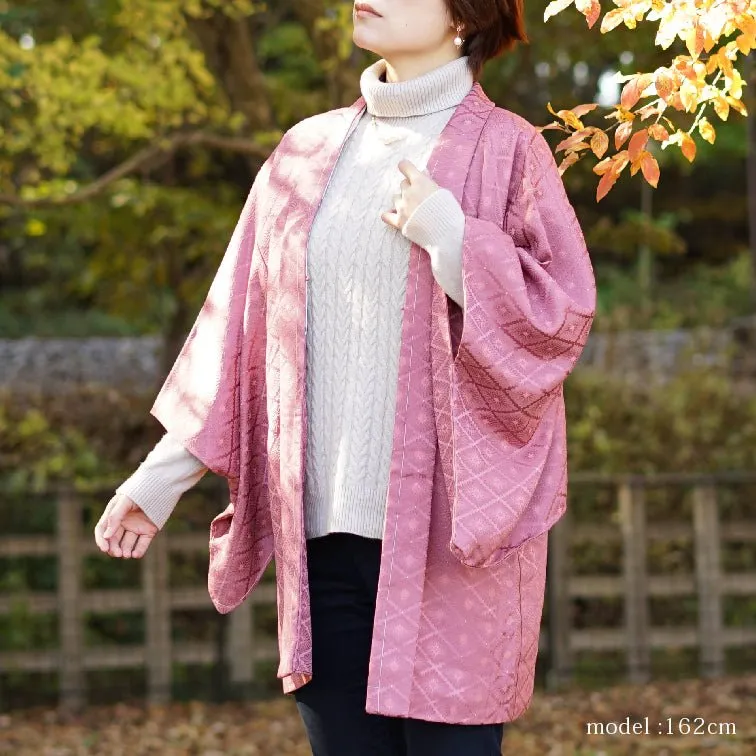 Purple pretty Japanese design haori