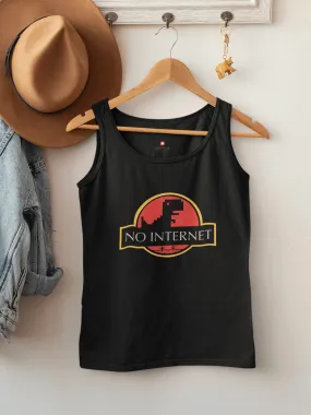 "NO INTERNET"- SLEEVELESS T-SHIRTS