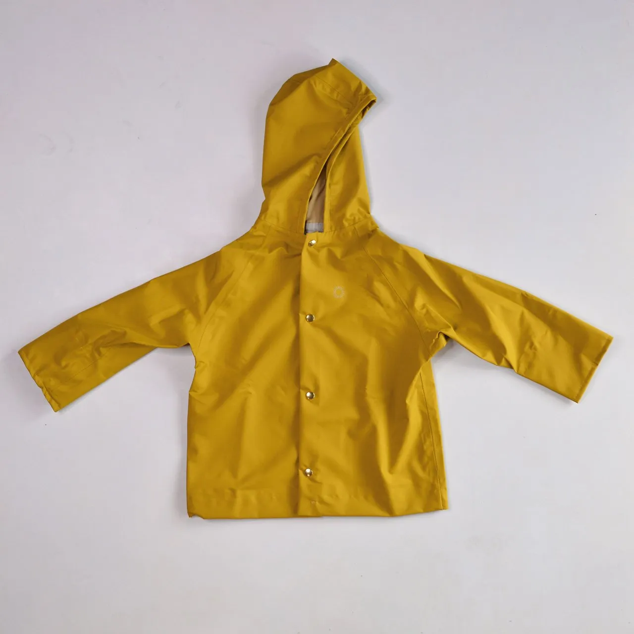 Rain Coat for Kids 100% recycled PET - Goldenrod (6-12y)