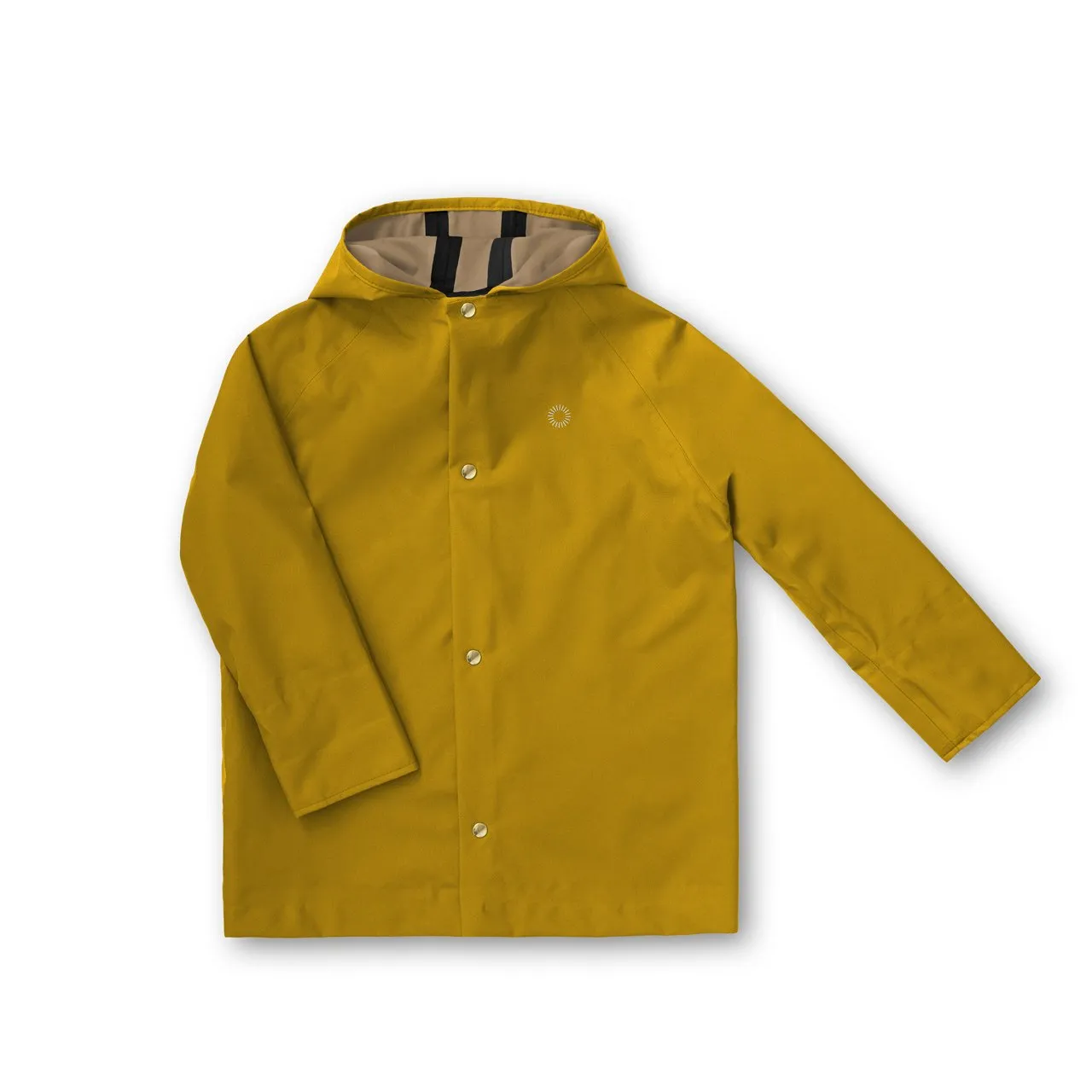 Rain Coat for Kids 100% recycled PET - Goldenrod (6-12y)