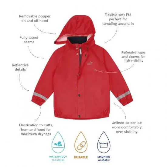 Rainy Day Zip Jacket (Red)