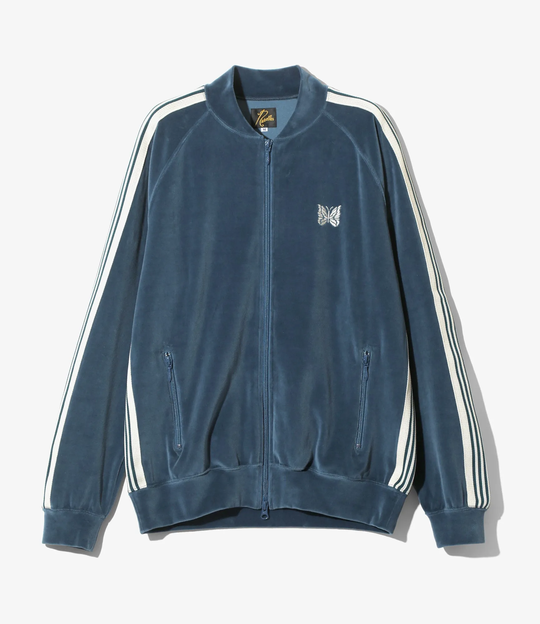 R.C. Track Jacket - Marine Blue - C/Pe Velour