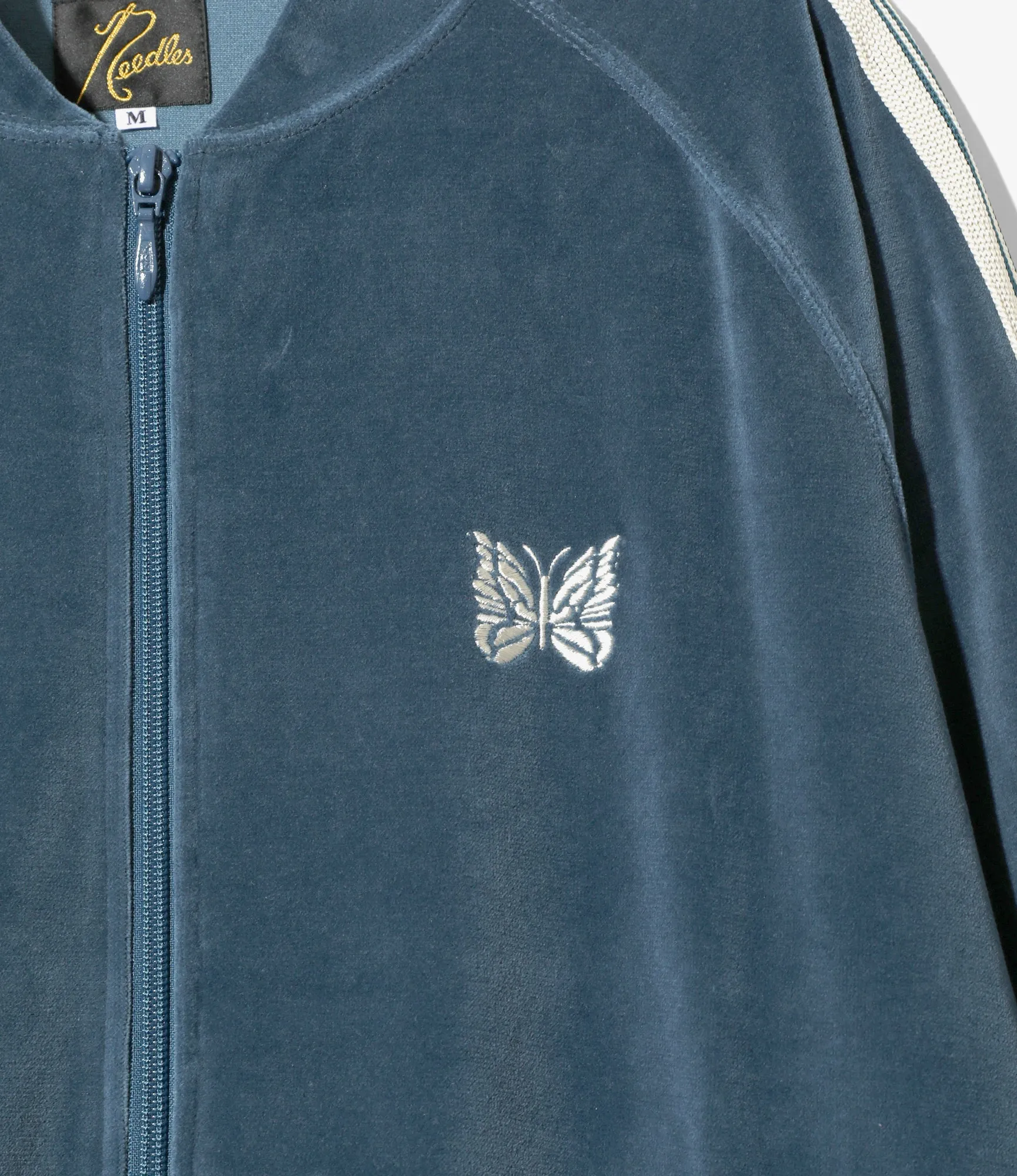 R.C. Track Jacket - Marine Blue - C/Pe Velour