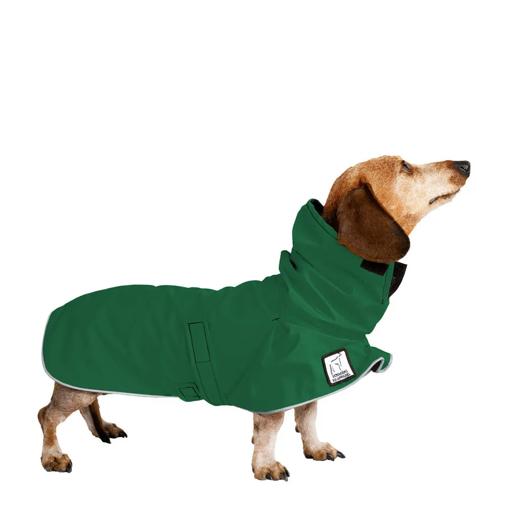 ReCoat ♻️ Miniature Dachshund Raincoat with Harness Opening