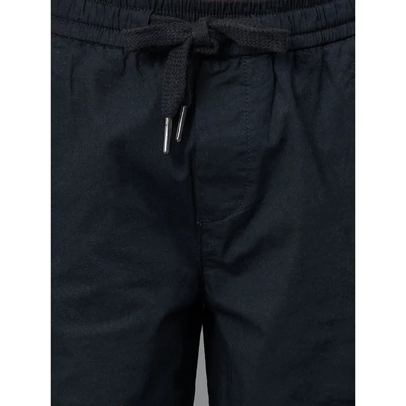 RedTape Boy's Joggers- Relaxing| Cotton| Black Color| Casual Fit| Front and Back Side Pockets.