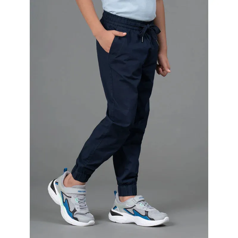 RedTape Joggers for Boy's- Comfortable| Cotton | Navy Color | Regular Fit | Front and Back Side Pockets.