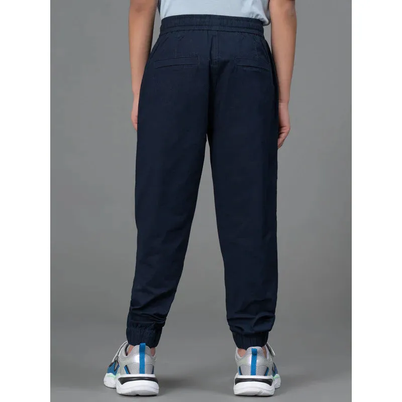 RedTape Joggers for Boy's- Comfortable| Cotton | Navy Color | Regular Fit | Front and Back Side Pockets.