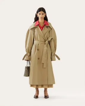 Romy Trenchcoat Cotton Blend Twill Sage