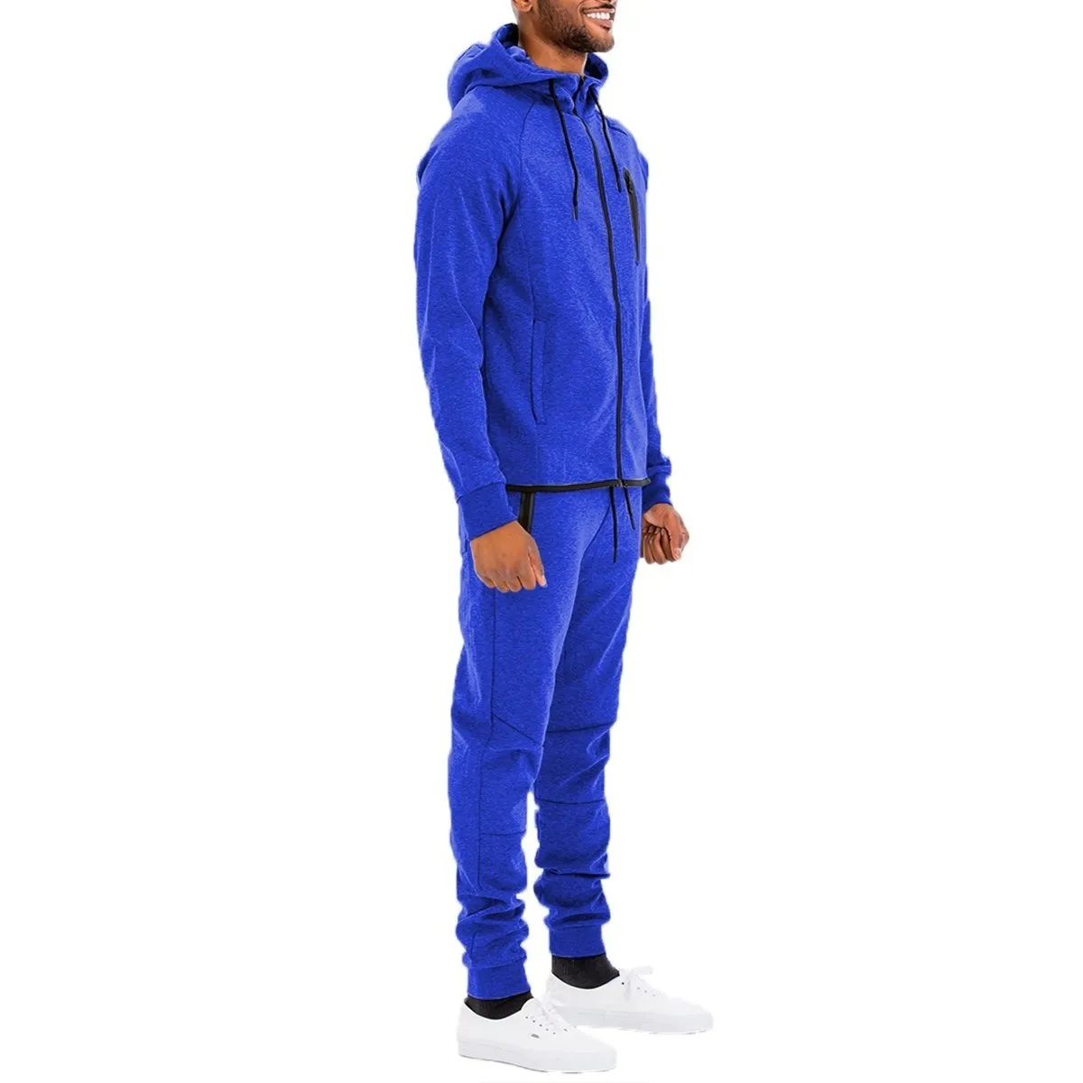 Royal Blue Dynamic Solid Sweat Set